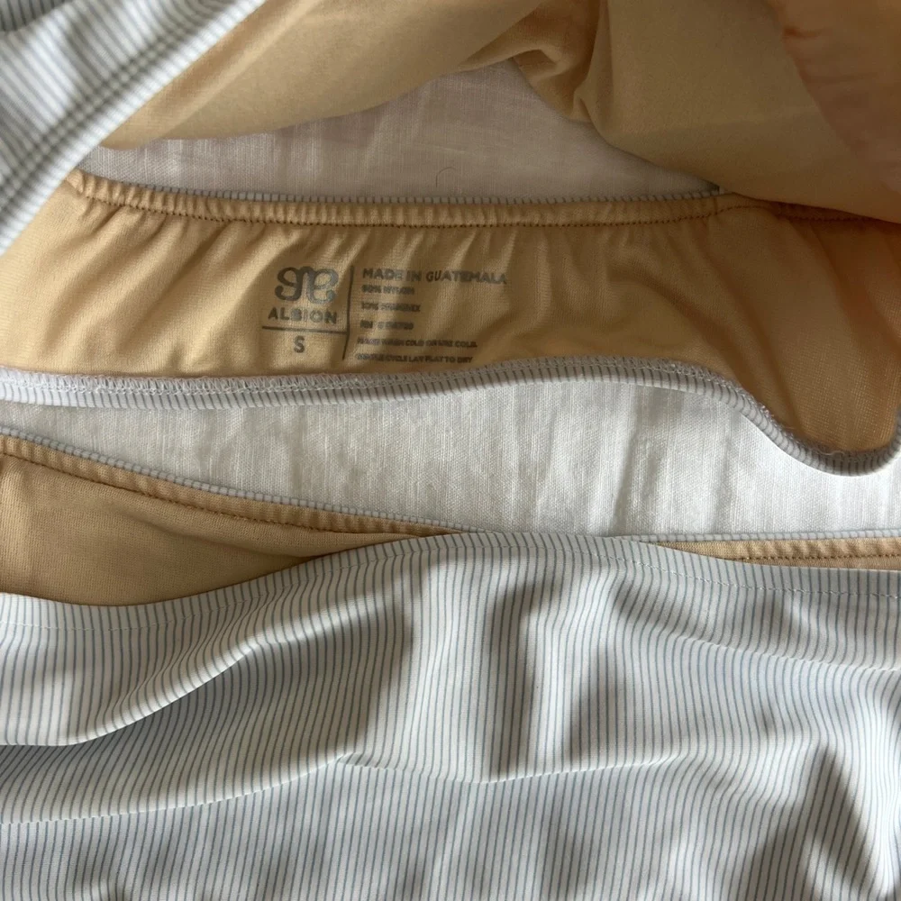 Albion White Ribbed Ruffle-Strap Bikini Set - Picture 7 of 7